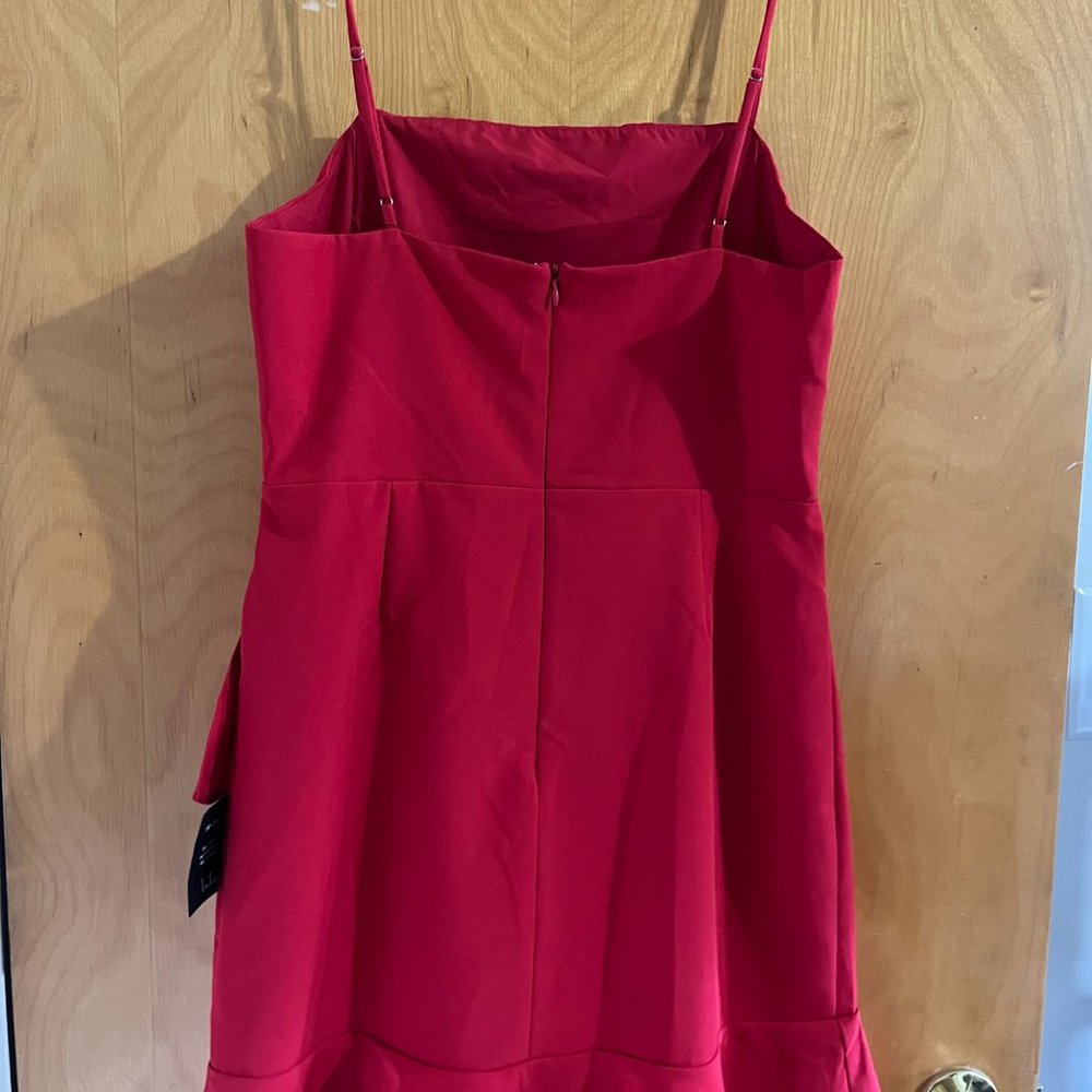 Lulu's Red Ruffle Bodycon Mini Dress - Picture 3 of 3